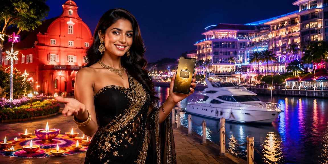 Pemain muda Malaysia membuat deposit untuk permainan poker dalam talian menggunakan telefon pintar di Melaka